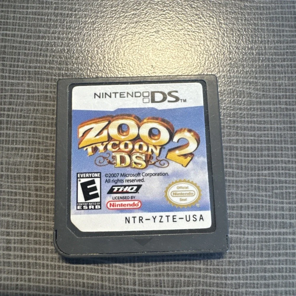 Zoo Tycoon 2 DS (Nintendo DS, 2008) Cart Only Tested Working